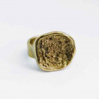Button Gold Ring
