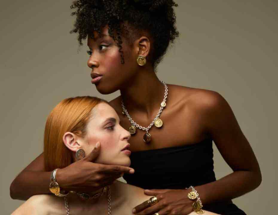 Chain Necklace Gold Silver Coins Gold Silver Coin Necklace