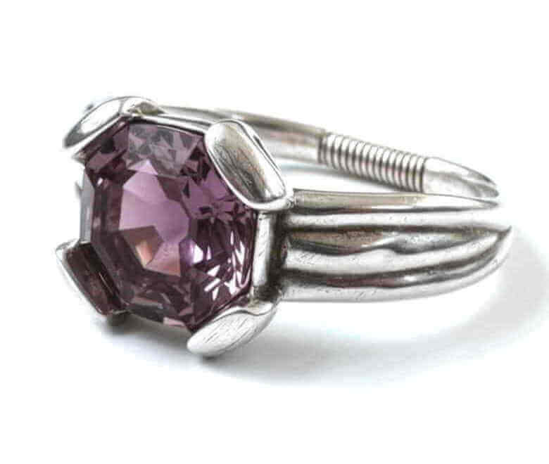 Silver Bangle Bracelet Pink Crystal Pink Crystal Bangle Bracelet